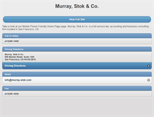 Tablet Screenshot of murray-stok.com